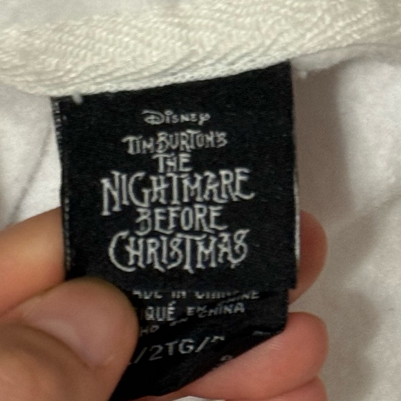 Nightmare Before Christmas Jack Skellington Black & White Hoodie Size 2XL NWT - Picture 10 of 13